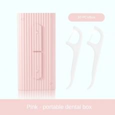 10pcs automatic dental floss portable box eject polymer fine floss stick easy open for replacement