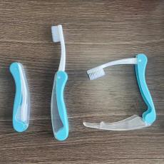 foldable toothbrush travel TPE handle