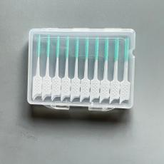 Tapered head denture interdental brush dentist mini 20pcs box Interproximal orthodontic wholesale OEM private label outdoor use 