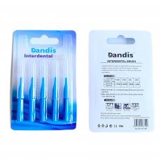 tapered soft bristle interdental brush 5pcs blister card