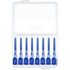 orthodontic interproximal interdental brush Dental cleaning Soft silicone tooth pick 16 pcs box I shaped Ended Rubber denture 