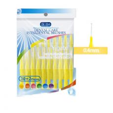 I shape denture orthodontic interdental brush dental cleaning toothpick high density double bristles handle 36pcs 