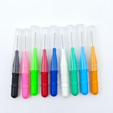  toothpick orthodontic toothbrush replacement head I shape interdental brush Wholesale OEM logo label colorful home dental clean