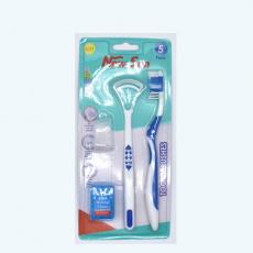 denture orthodontic Oral hygiene toothbrush travel kit Wholesale Unique 4pcs blister card hotel motel mirror Dental Scaler 